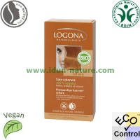 Colorante capilar en polvo 100% vegetal Rubio Sahara LOGONA